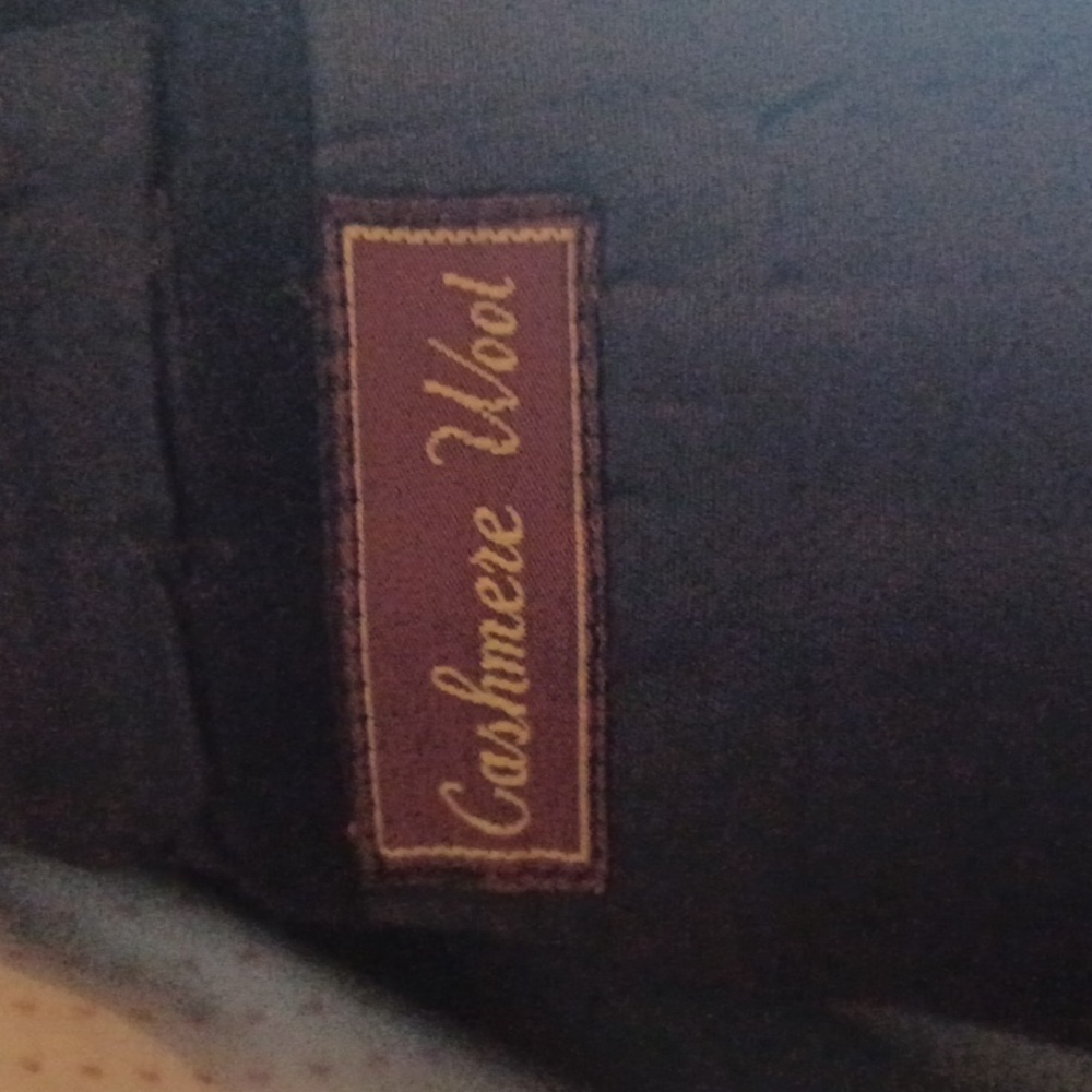 Custom Navy Double-Breasted Cashmere Blazer w/ Gold Buttons - Picture 12 of 12